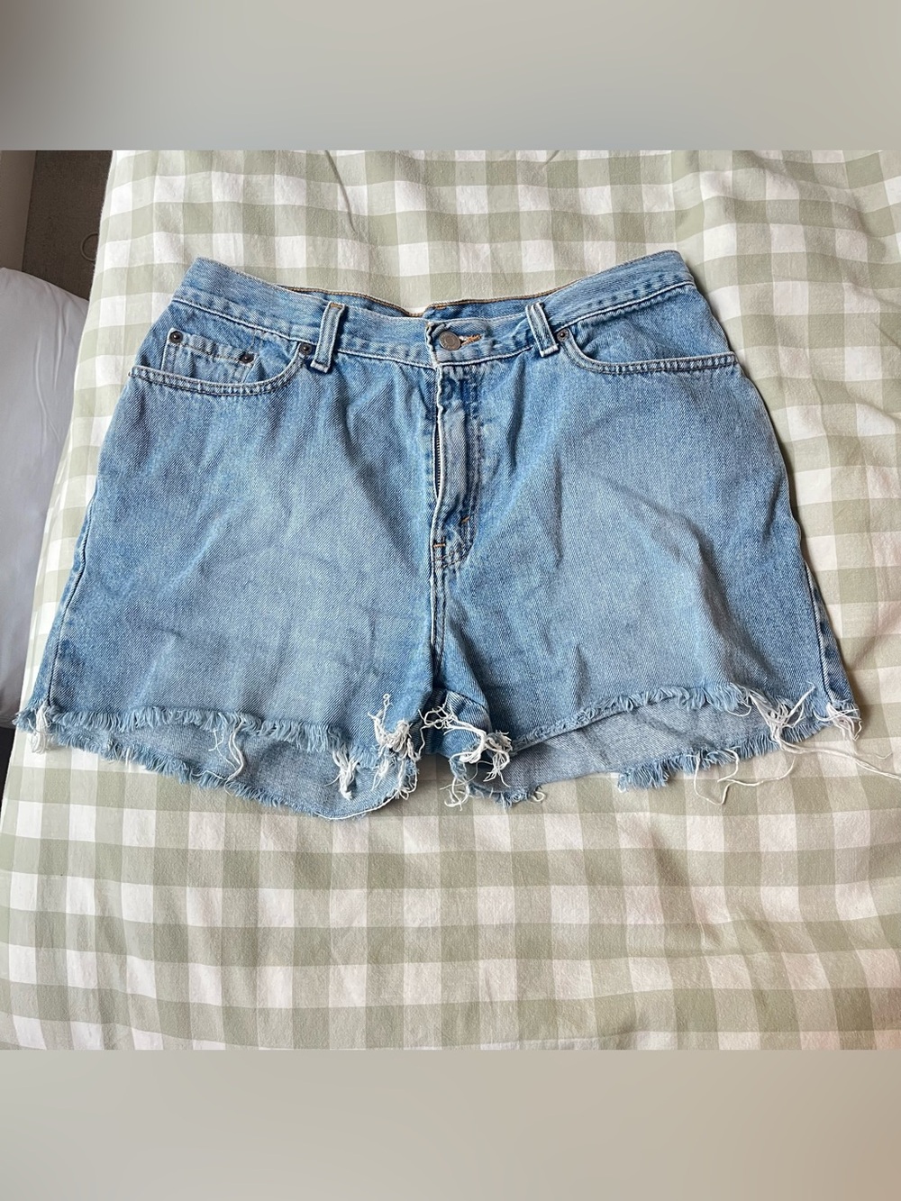 Levi's Distressed Cut Off Denim Jean Shorts